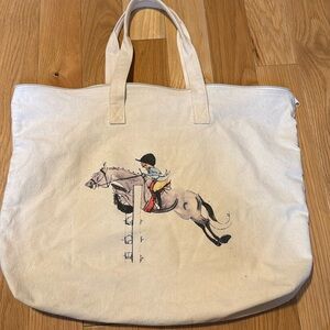 Horse Jumper Equestrian Tote